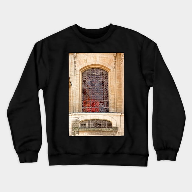 Eglise du Dome - Windows 2 © Crewneck Sweatshirt by PrinceJohn